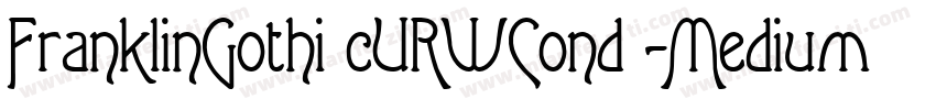 FranklinGothi cURWCond -Medium字体转换